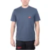 Футболка MILWAUKEE, WTSSBLU-XL з кишенею та коротким рукавом, синя, (розмір XL)