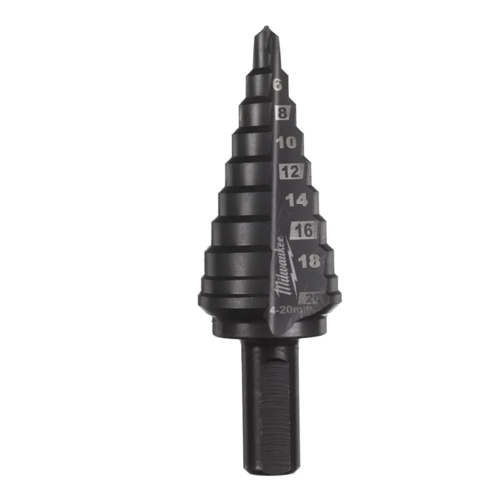Свердло ступінчасте Step Drill COBALT ALCRN MILWAUKEE, діаметр 4-20мм з кроком 2мм