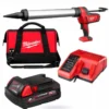 Пістолет для герметиків акумуляторний MILWAUKEE, C18 PCG/600A-201В, 600мл (заряд.пристрій М12-18 С, 1 акумулятор М18 В2 2Аг, алю