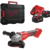 Шліфмашина кутова акумуляторна безщіткова MILWAUKEE, M18 BLSAG125X-402X, 800Вт, діаметр 125мм (зарядний.пристрій М12-18 С, 2 аку