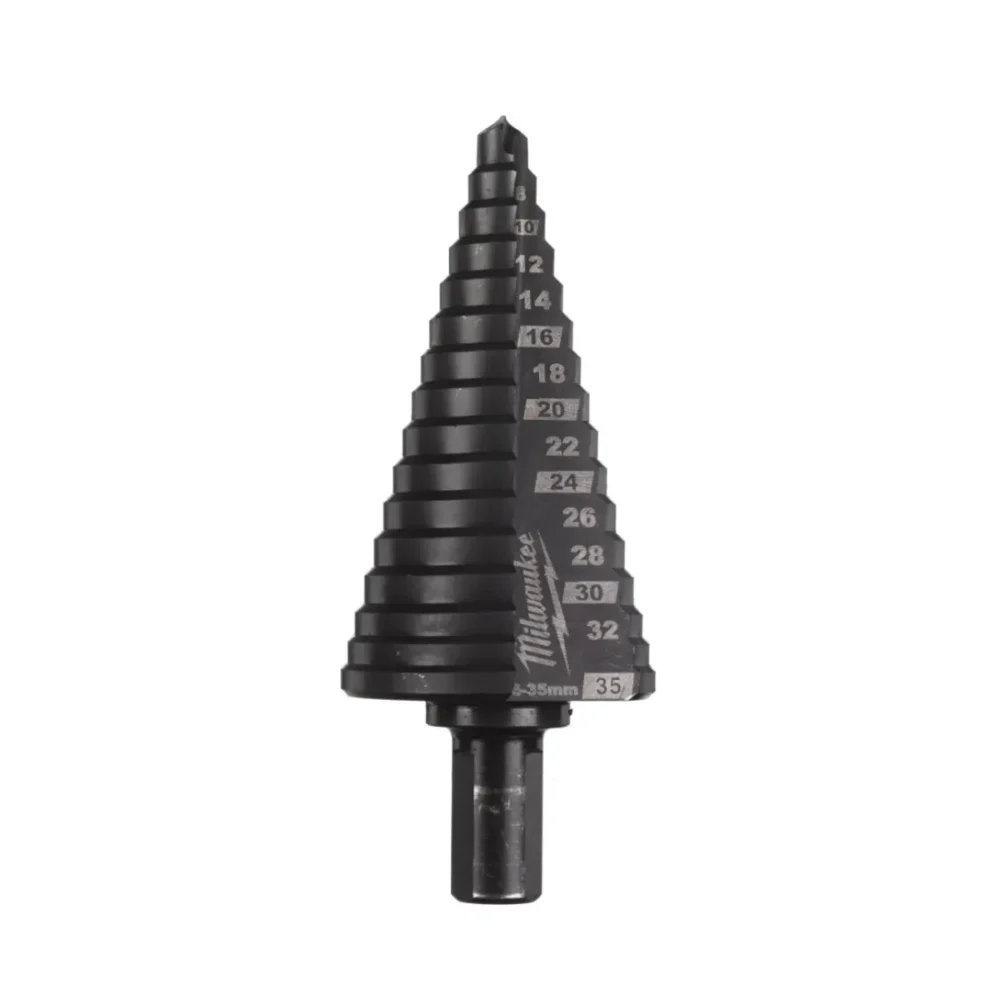 Свердло ступінчасте Step Drill COBALT ALCRN MILWAUKEE, діаметр 6-35мм з кроком 2-3мм
