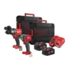 Набір з 2х інструментів акумуляторних безщіткових MILWAUKEE, M18 FPP2B3-502X  (зарядний пристрій M12 - 18FC, 2 акумулятори М18 В
