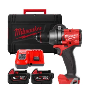 Дриль-шуруповерт з ударом акумуляторний безщітковий MILWAUKEE, M18 FPD3-502X, 158Нм (зарядний пристрій М12-18 FC, 2 акумулятори