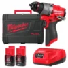 Дриль-шуруповерт акумуляторний безщітковий MILWAUKEE, M12 FDD2-202X (зарядний пристрій С12 С, 2 акумулятори М12 В2 2Аг, кліпса д
