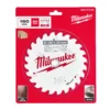 Диск пиляльний по дереву PFTE MILWAUKEE, діаметр 160х20х2,2мм, 24 зуб.