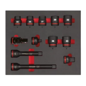 Ложемент з головками ShW 3/4'' STD MILWAUKEE, (12шт) (45х536х417мм) для візків