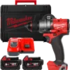 Дриль-шуруповерт акумуляторний безщітковий MILWAUKEE, M18 FDD3-502X, 158Нм (зарядний пристрій М12-18 FC, 2 акумулятори М18 В5 5А