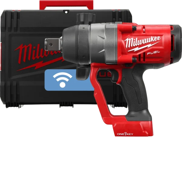 Гайковерт акумуляторний безщітковий 1” MILWAUKEE, M18 ONEFHIWF1-0X, 2400Нм, з кільцем (каркас, HD кейс)
