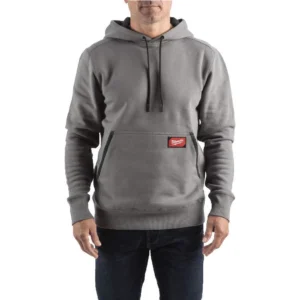 Толстовка MILWAUKEE, WH MW GR XL, з капюшоном, сіра, розмір XL