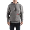 Толстовка MILWAUKEE, WH MW GR XXL з капюшоном, сіра, (розмір XXL)