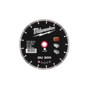 Диск алмазний MILWAUKEE DU 300, діаметр 300мм (цегла, бетон, шлакоблок)