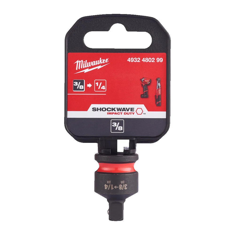 Перехідник ударний для головок ShW MILWAUKEE с квадрата 3/8" на 1/4'' квадрат