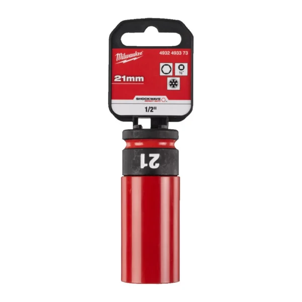 Головка ударна подовжена 1/2″ AUTO MILWAUKEE, 21мм (пластик)