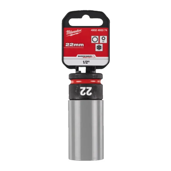 Головка ударна подовжена 1/2″ AUTO MILWAUKEE, 22мм (пластик)
