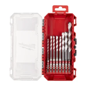 Набір свердел універсальних SHOCKWAVE HEX PACKOUT MILWAUKEE, (діаметри 4/5/5/6/6/8/10/12мм) (8шт) пластиковий кейс