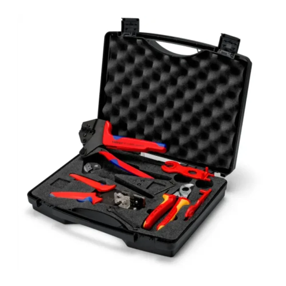Валіза інструментальна для фотогальваніки KNIPEX, 97 91 04 V01, для сонячного роз'єму MC4 (багатоконтактний), укомплектована