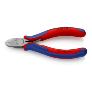 Кусачки бокові (бокорізи) для пластмаси, 125мм KNIPEX 72 02 125, фосфатовані