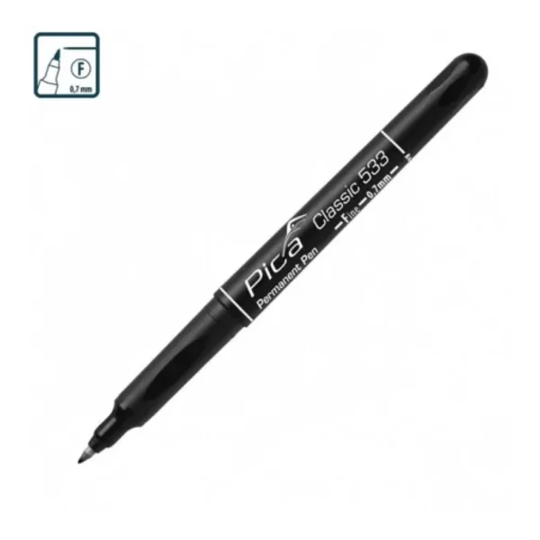 Маркер перманентний Pica Classic 533/46 Permanent Pen FINE, ультратонкий чорний