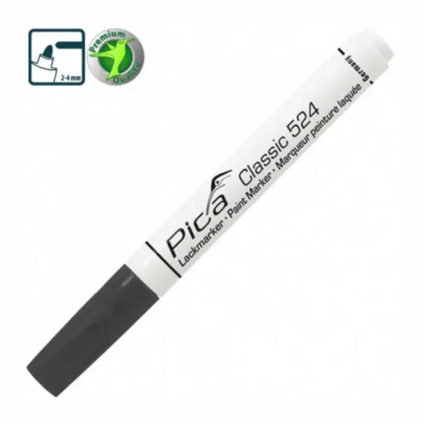 Рідкий промисловий маркер Pica Classic 524/46 Industry Paint Marker, чорний