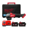 Шліфмашина кутова акумуляторна MILWAUKEE, M18 FSAGSVO125X-502X, 1200 Вт діаметр 125мм (+зар.пр., 2ак.Х5Аг, HD кейс)