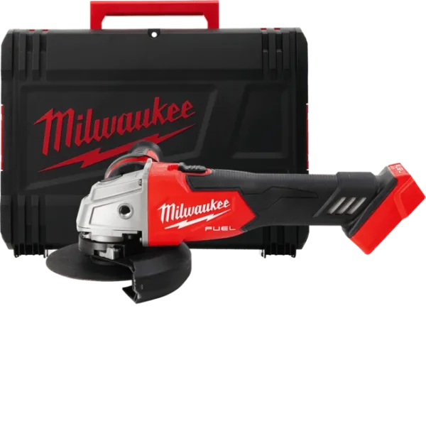 Шліфмашина кутова – болгарка акумуляторна безщіткова MILWAUKEE, M18 FSAG125X-0X, діаметр 125мм (каркас, антивібраційна бокова ру