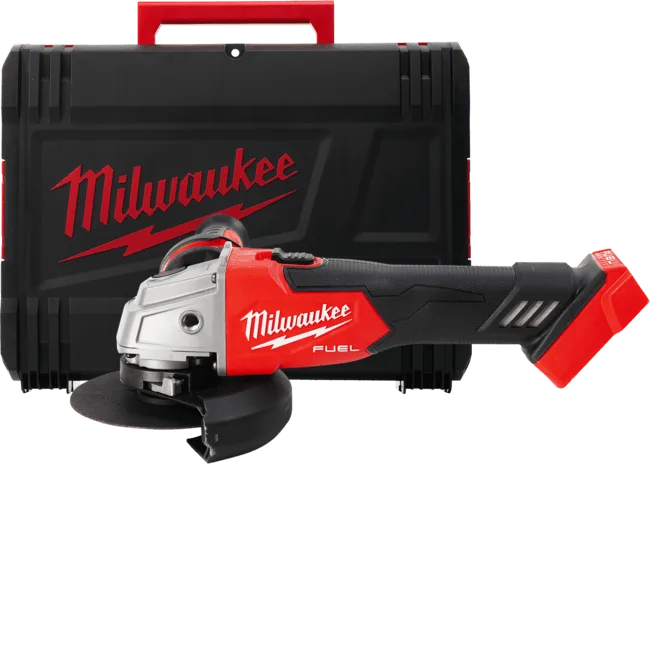 Шліфмашина кутова - болгарка акумуляторна безщіткова MILWAUKEE, M18 FSAG125X-0X, діаметр 125мм (каркас, антивібраційна бокова ру