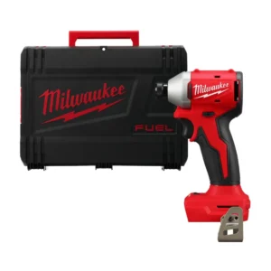 Шуруповерт ударний акумуляторний безщітковий 1/4" HEX MILWAUKEE, M18 BLIDR-0Х, 190Нм (каркас, кліпса для ременя, HDкейс)