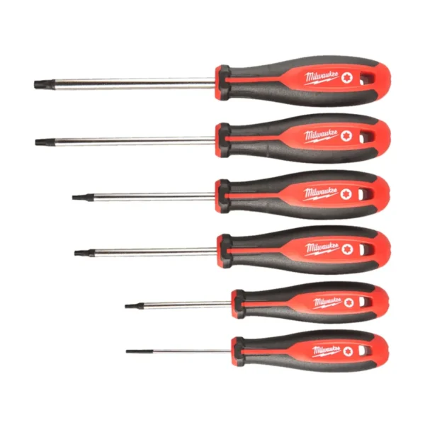 Набір викруток магнітних з тригранною рукояткою MILWAUKEE TORX (6шт)