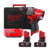Дриль-шуруповерт з ударом акумуляторний безщітковий MILWAUKEE, M12 FPD2-402X, 45Нм (зарядний пристрій С12 С, 2 акумулятори М12 В