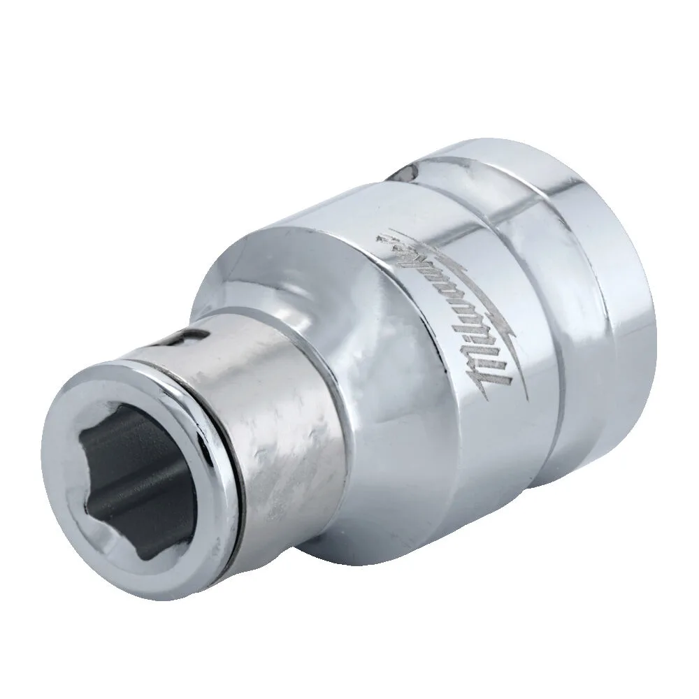 Перехідник хромований MILWAUKEE з квадрата 3/8'' на 1/4'' Hex