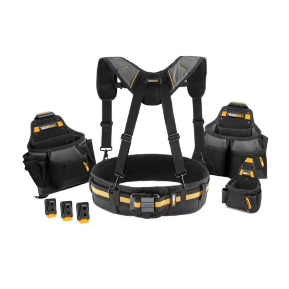Набір Toughbuilt, ремінь, підтяжки, 3 сумки с кліпсами, TB-CT-101-5