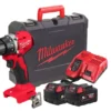 Дриль-шуруповерт акумуляторний безщітковий MILWAUKEE, M18 BLDDRC-502С, 60,5Нм (зарядний пристрій М12-18 FС, 2 акумулятори М18 В5