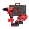 Дриль-шуруповерт з ударом акумуляторний безщітковий MILWAUKEE, M18 BLPDRC-202C, 60,5Нм (зарядний пристрій М12-18 С, 2 акумулятор