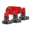 Енергокомплект Li-Ion MILWAUKEE, M12 NRG-603 (зарядний пристрій С12 С, 3 акумулятори М12 В6 6Аг, картонне пакування)