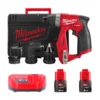 Дриль-шуруповерт акумуляторний безщітковий MILWAUKEE, M12 FDDXKIT-202X, 34Нм (зарядний пристрій С12 С, 2 акумулятор М12 В2 2Аг,