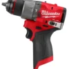 Дриль-шуруповерт з ударом акумуляторний безщітковий MILWAUKEE, M12 FPD2-0, 37/45Нм (каркас. кліпса для ременя, картонне пакуванн
