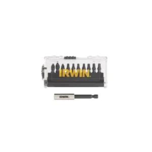Біти IMPACT PRO 1/4"/25мм, комплект 10шт: PZ2x4 / PH2x4 / T20 +  тримач, IRWIN