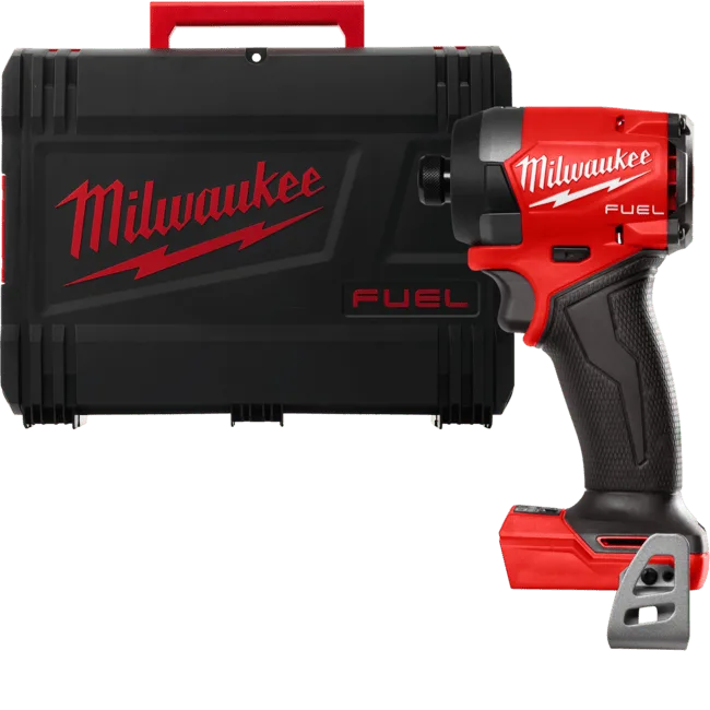 Шуруповерт ударний акумуляторний безщітковий 1/4" HEX MILWAUKEE, M18 FID3-0X, 226Нм (каркас, кліпса для ременя, тримач для біт,