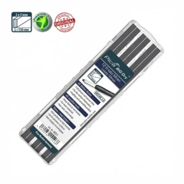 Стрижні запасні, 6051 для Pica BIG Dry, ANILINE 2.0 водостійкий, 12шт