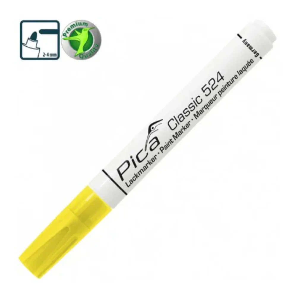 Рідкий промисловий маркер Pica Classic 524/44 Industry Paint Marker, жовтий