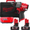 Дриль-шуруповерт з ударом акумуляторний безщітковий MILWAUKEE, M12 FPD2-602X, 45Нм (зарядний пристрій С12 С, 2 акумулятори М12 В