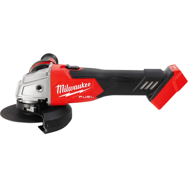 Шліфмашина кутова акумуляторна безщіткова MILWAUKEE, M18 FSAG125X-0, діаметр 125мм (каркас, антивібраційна бічна рукоятка, захис
