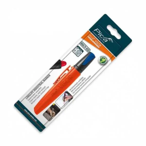 Сухий промисловий маркер PICA VISOR permanent Longlife Industrial Marker 990/41, голубий