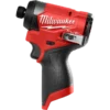 Шуруповерт ударний акумуляторний безщітковий 1/4'' HEX MILWAUKEE, M12 FID2-0, 170Нм (каркас, кліпса для реміня, тримач для біт,