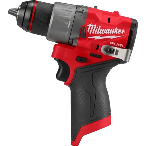 Дриль-шуруповерт акумуляторний безщітковий MILWAUKEE, M12 FDD2-0, 37/45Нм (каркас, кліпса для реміня, картонне пакування)