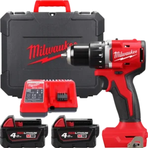 Дриль-шуруповерт акумуляторний безщітковий MILWAUKEE, M18 BLDDRC-402C, 60,5Нм (зарядний пристрій М12-18 С, 2 акумулятори М18 В4