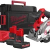 Пила дискова ручна акумуляторна безщіткова MILWAUKEE, M12 FCS442-502X, діаметр 140мм (зарядний пристрій С12 С, 2 акумулятори М12