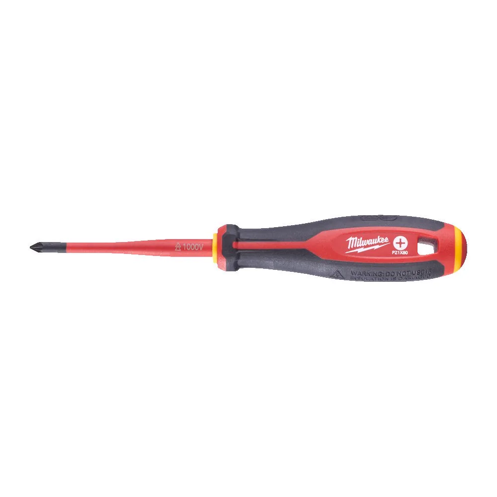 Викрутка з тригранною рукояткою ізольована VDE MILWAUKEE, PZ1 х 80мм
