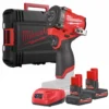 Гайковерт акумуляторний безщітковий 1/2'' MILWAUKEE, M12 FCIWF12G3-502X, 746Нм, з кільцем (зарядний пристрій С12 С, 2 акумулятор