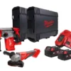 Набір з 2х інструментів акумуляторних безщіткових MILWAUKEE, M18 BLPP2G-502X (зарядний пристрій M12-18FC, 2 акумулятори М18 В5 5
